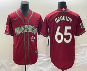 Wholesale Cheap Men's Mexico Baseball #65 Giovanny Gallegos 2023 Red World Classic Stitched Jersey