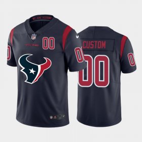 Wholesale Cheap Houston Texans Custom Navy Blue Men\'s Nike Big Team Logo Player Vapor Limited NFL Jersey
