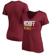 Wholesale Cheap Washington Redskins Football Team Fanatics Branded Women's Kickoff 2020 V-Neck T-Shirt Burgundy