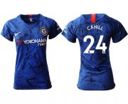 Wholesale Cheap Women's Chelsea #24 Cahill Home Soccer Club Jersey