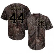 Wholesale Cheap Twins #44 Kyle Gibson Camo Realtree Collection Cool Base Stitched Youth MLB Jersey
