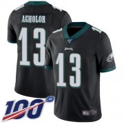 Wholesale Cheap Nike Eagles #13 Nelson Agholor Black Alternate Men's Stitched NFL 100th Season Vapor Limited Jersey