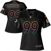 Wholesale Cheap Nike Redskins #99 Chase Young Black Women's NFL Fashion Game Jersey
