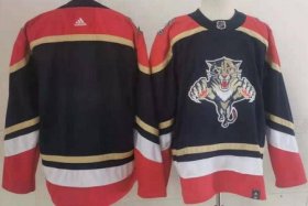 Wholesale Cheap Men\'s Florida Panthers Blank Black 2021 Reverse Retro Stitched NHL Jersey