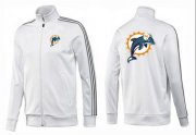 Wholesale Cheap NFL Miami Dolphins Team Logo Jacket White_3