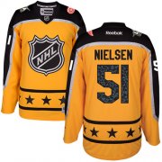 Wholesale Cheap Red Wings #51 Frans Nielsen Yellow 2017 All-Star Atlantic Division Stitched NHL Jersey