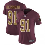 Wholesale Cheap Nike Redskins #91 Ryan Kerrigan Burgundy Red Alternate Women's Stitched NFL Vapor Untouchable Limited Jersey