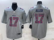 Wholesale Men's Buffalo Bills #17 Josh Allen Grey Atmosphere Fashion 2022 Vapor Untouchable Stitched Limited Jersey