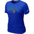 Wholesale Cheap Women's Nike Jacksonville Jaguars Heart & Soul NFL T-Shirt Blue