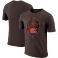 Wholesale Cheap Men's Cleveland Browns Nike Brown Fan Gear Icon Performance T-Shirt
