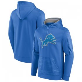 Wholesale Cheap Men\'s Detroit Lions Blue On The Ball Pullover Hoodie