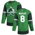 Wholesale Cheap Colorado Avalanche #8 Cale Makar Men's Adidas 2020 St. Patrick's Day Stitched NHL Jersey Green.jpg.jpg