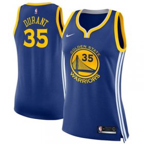 Wholesale Cheap Nike Golden State Warriors #35 Kevin Durant Blue Women\'s NBA Swingman Icon Edition Jersey