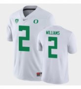Wholesale Cheap Men Oregon Ducks Devon Williams Game White College Football Jersey
