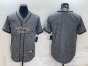 Wholesale Cheap Men's Dallas Cowboys Blank Grey Gridiron Cool Base Stitched Baseball Jersey