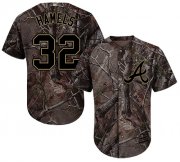 Wholesale Cheap Braves #32 Cole Hamels Camo Realtree Collection Cool Base Stitched Youth MLB Jersey