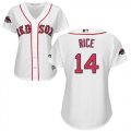Wholesale Cheap Red Sox #14 Jim Rice White Home 2018 World Series Women's Stitched MLB Jersey
