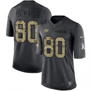 Wholesale Cheap Nike Buccaneers #80 O. J. Howard Black Men's Stitched NFL Limited 2016 Salute to Service Jersey