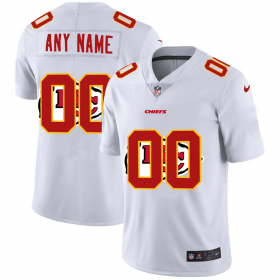 Wholesale Cheap Kansas City Chiefs Custom White Men\'s Nike Team Logo Dual Overlap Limited NFL Jersey