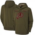 Wholesale Cheap Men's Washington Redskins Nike Olive Salute to Service Sideline Therma Performance Pullover Hoodie
