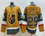 Wholesale Cheap Men's Vegas Golden Knights #29 Marc-Andre Fleury Gold 2020-21 Alternate Stitched Adidas Jersey