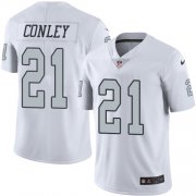Wholesale Cheap Nike Raiders #21 Gareon Conley White Men's Stitched NFL Limited Rush Jersey