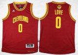 Wholesale Cheap Men's Cleveland Cavaliers #0 Kevin Love Red 2017 The NBA Finals Patch Jersey