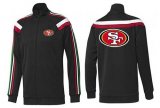 Wholesale Cheap NFL San Francisco 49ers Team Logo Jacket Black_2