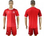 Wholesale Cheap Danmark Blank Red Home Soccer Country Jersey