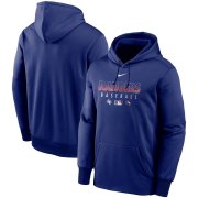 Wholesale Cheap Men's Texas Rangers Nike Royal Authentic Collection Therma Performance Pullover Hoodie