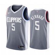 Wholesale Cheap Los Angeles Clippers #5 Luke Kennard Gray NBA Swingman 2020-21 Earned Edition Jersey