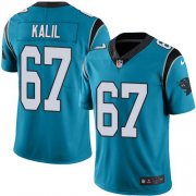 Wholesale Cheap Nike Panthers #67 Ryan Kalil Blue Men's Stitched NFL Limited Rush Jersey