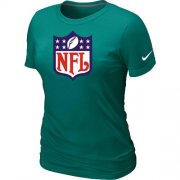 Wholesale Cheap Women's Nike NFL Logo NFL T-Shirt Light Green