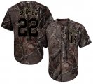 Wholesale Cheap Rays #22 Chris Archer Camo Realtree Collection Cool Base Stitched MLB Jersey