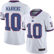 Wholesale Cheap Nike Giants #10 Eli Manning White Youth Stitched NFL Limited Rush Jersey