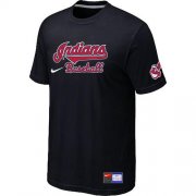 Wholesale Cheap Nike Cleveland Indians Short Sleeve Practice T-Shirt Black