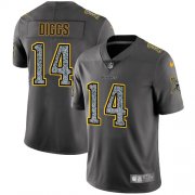 Wholesale Cheap Nike Vikings #14 Stefon Diggs Gray Static Men's Stitched NFL Vapor Untouchable Limited Jersey