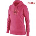 Wholesale Cheap Women's Nike San Francisco 49ers Heart & Soul Pullover Hoodie Pink