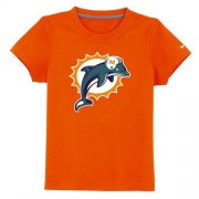 Wholesale Cheap Miami Dolphins Sideline Legend Authentic Logo Youth T-Shirt Orange