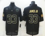 Wholesale Cheap Men's Los Angeles Chargers #33 Derwin James Jr Black 2020 Salute To Service Stitched NFL Nike Limited Jersey