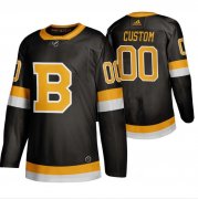 Wholesale Cheap Boston Bruins Custom Black 2019-20 Third Stitched NHL Jersey