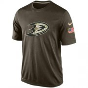 Wholesale Cheap Men's Anaheim Ducks Salute To Service Nike Dri-FIT T-Shirt