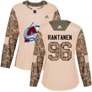 Wholesale Cheap Adidas Avalanche #96 Mikko Rantanen Camo Authentic 2017 Veterans Day Women's Stitched NHL Jersey