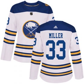 Wholesale Cheap Adidas Sabres #33 Colin Miller White Authentic 2018 Winter Classic Women\'s Stitched NHL Jersey