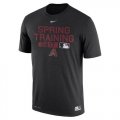 Wholesale Cheap Men's Arizona Diamondbacks Nike Black Authentic Collection Legend Team Issue Performance T-Shirt