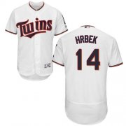 Wholesale Cheap Twins #14 Kent Hrbek White Flexbase Authentic Collection Stitched MLB Jersey