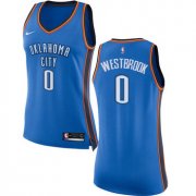 Wholesale Cheap Nike Oklahoma City Thunder #0 Russell Westbrook Blue Women's NBA Swingman Icon Edition Jersey