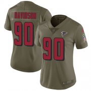 Wholesale Cheap Nike Falcons #90 Marlon Davidson Olive Women's Stitched NFL Limited 2017 Salute To Service Jersey