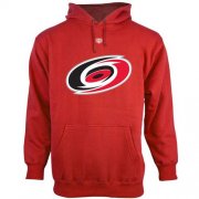 Wholesale Cheap Carolina Hurricanes Old Time Hockey Big Logo with Crest Pullover Hoodie Red