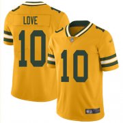 Wholesale Cheap Nike Packers #10 Jordan Love Gold Youth Stitched NFL Limited Inverted Legend Jersey